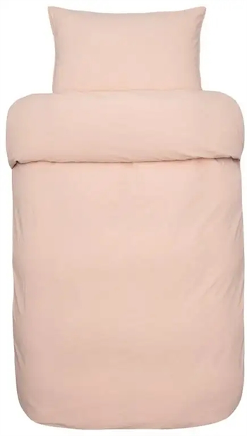 Billede af Peach sengetøj - 140x200 cm - Frøya fersken sengesæt - 100% stenvasket økologisk bomuld - Høie sengetøj hos Shopdyner.dk