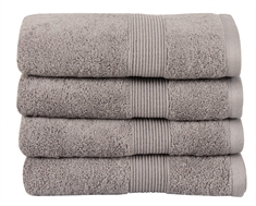 Økologisk håndklæde - 50x100 cm - 100% GOTS-certificeret bomuld - Gråt håndklæde fra Premium By Borg