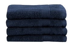 Økologisk gæstehåndklæde - 40x60 cm - 100% GOTS-certificeret bomuld - Blåt gæstehåndklæde fra Premium By Borg