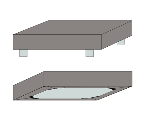 Splitlagen 210x210 cm - H-split - Lysegråt kuvertlagen til elevationsseng - Bomuldslagen fra Høie of Scandinavia