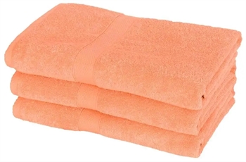 Billede af Orange bade håndklæder - 70x140 cm - Orange - 100% Bomuld - Bløde bade håndklæder fra Egeria hos Shopdyner.dk