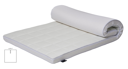 Naturlatex U-split topmadras - 180x200 cm - 7 cm høj - 100% Talalay naturlatex - Nature By Borg 