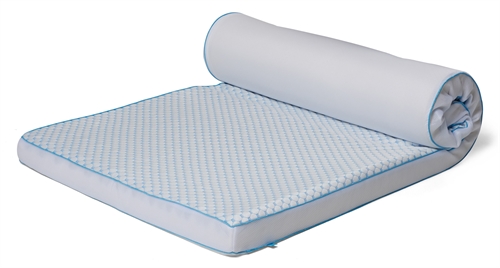 Kølende topmadras - 90x210 cm - 7 zoner - Luksus memoryskum topmadras 8 cm høj  - SLEEP TECH By Borg